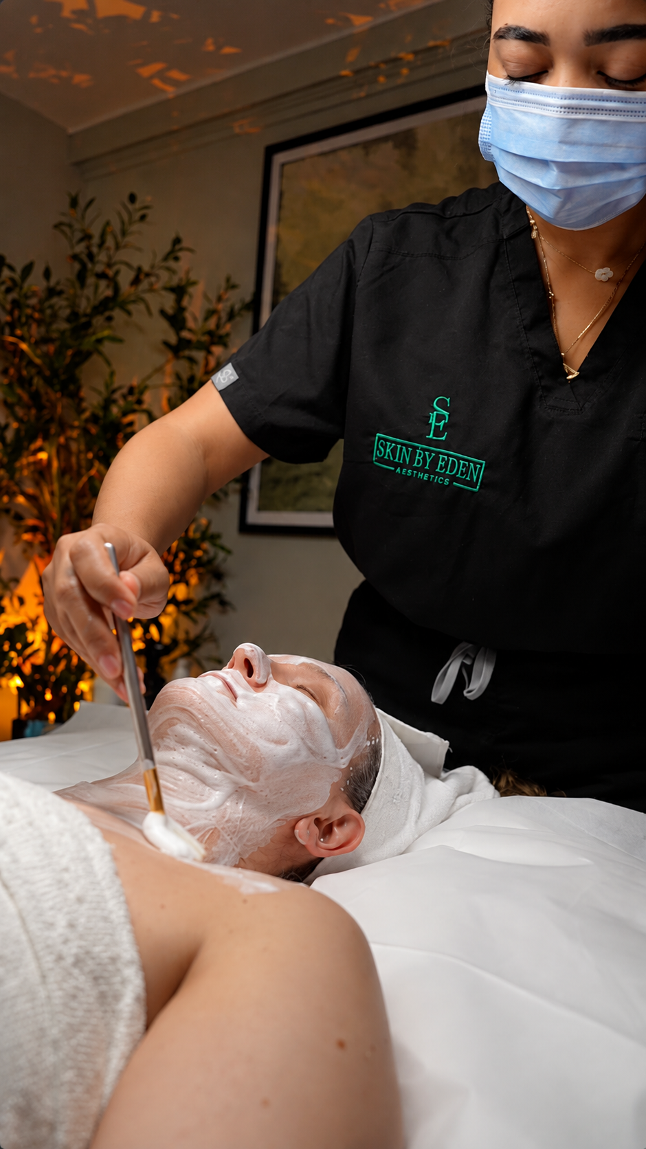Illustrative image: Facial massage in soft natural light