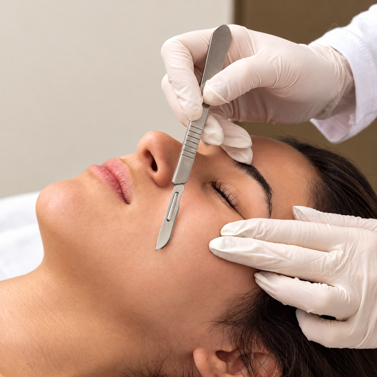 Illustrative image: A woman using a cotton pad during her skincare routine